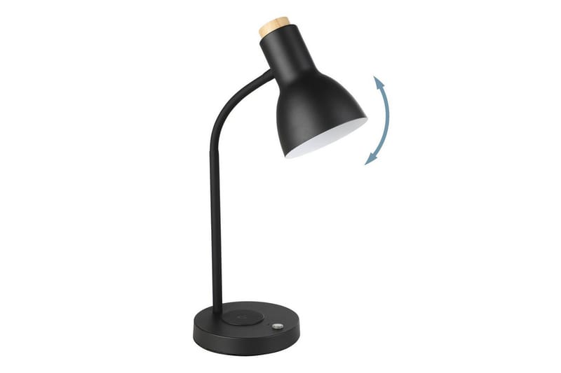 Bordlampe Eglo Veradal-Qi med Touch - Svart/Brun - Belysning - Innendørsbelysning & Lamper - Bordlampe - Skrivebordslampe