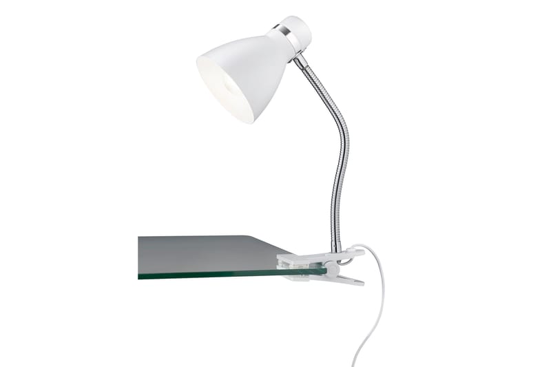 Trio Lighting Harvey Klemlampe E27 Matt Hvit - Belysning - Innendørsbelysning & Lamper - Leselampe