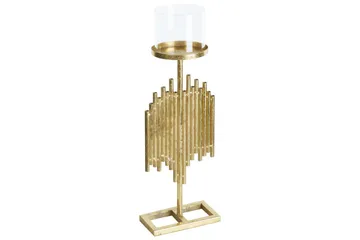 Ljusstake Beliani Nias 18x13x53 cm GOLD - Innredning - Lys & dufter - Lysestaker og lykter - Kandelaber & lysestake bord