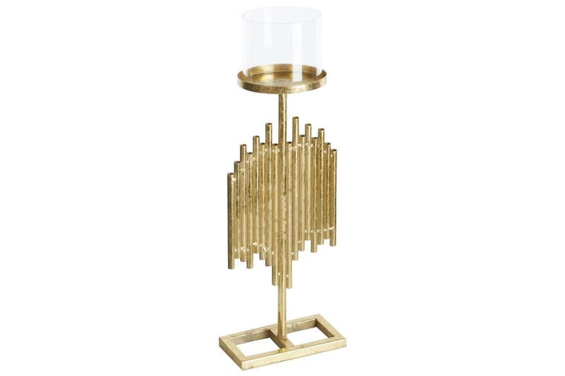 Ljusstake Beliani Nias 18x13x53 cm GOLD - Innredning - Lys & dufter - Lysestaker og lykter - Kandelaber & lysestake bord