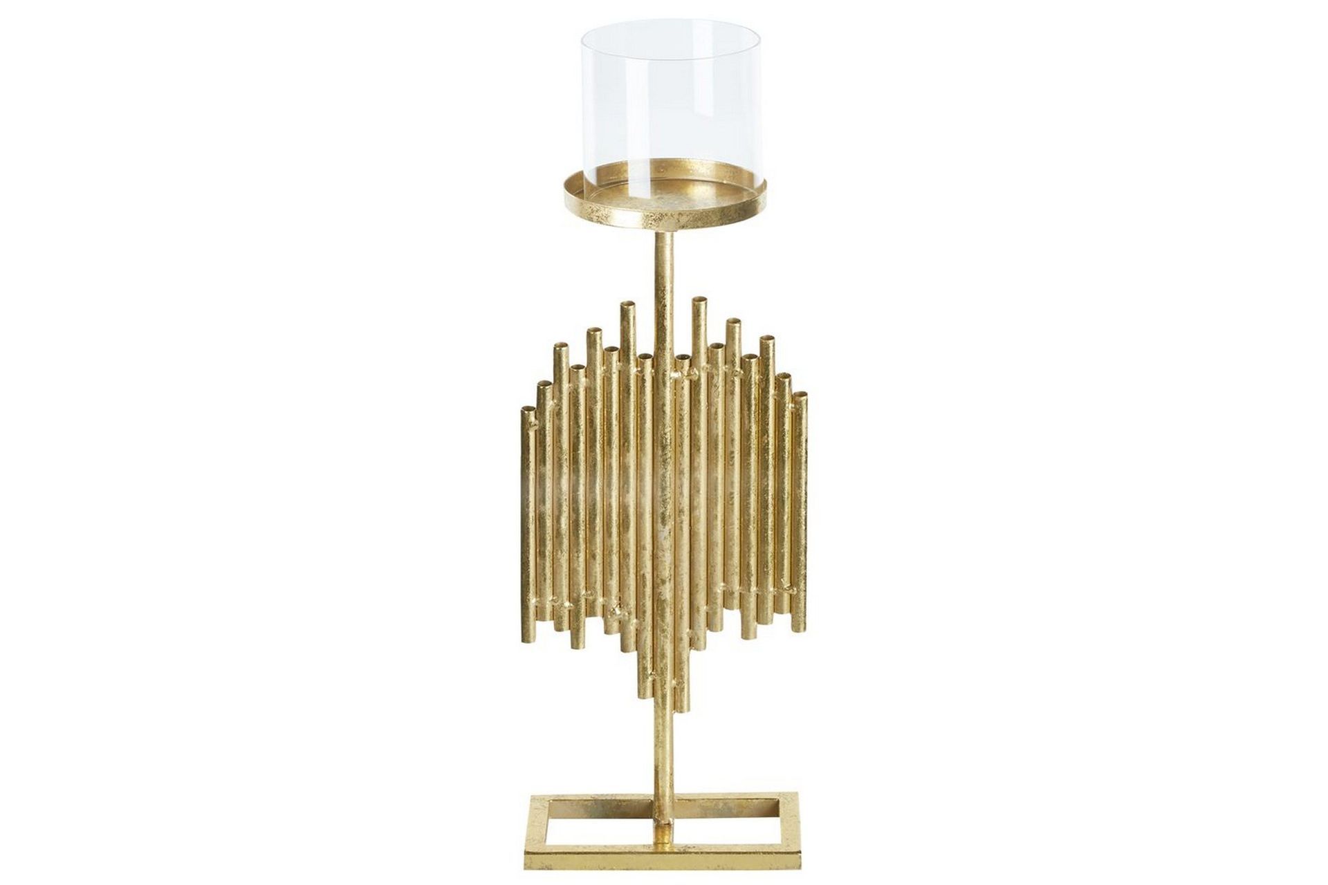 Ljusstake Beliani Nias 18x13x53 cm GOLD -