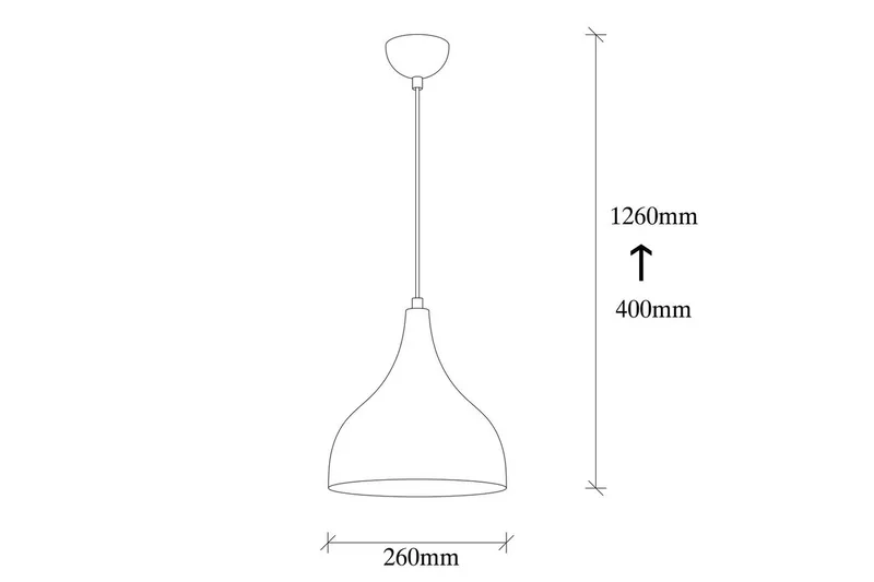 Lysekrone Rathour Ironclad Kobber / Hvit / Svart - Kobber/Svart/Hvit - Belysning - Innendørsbelysning & Lamper - Kjøkkenlampe - Taklampe kjøkken