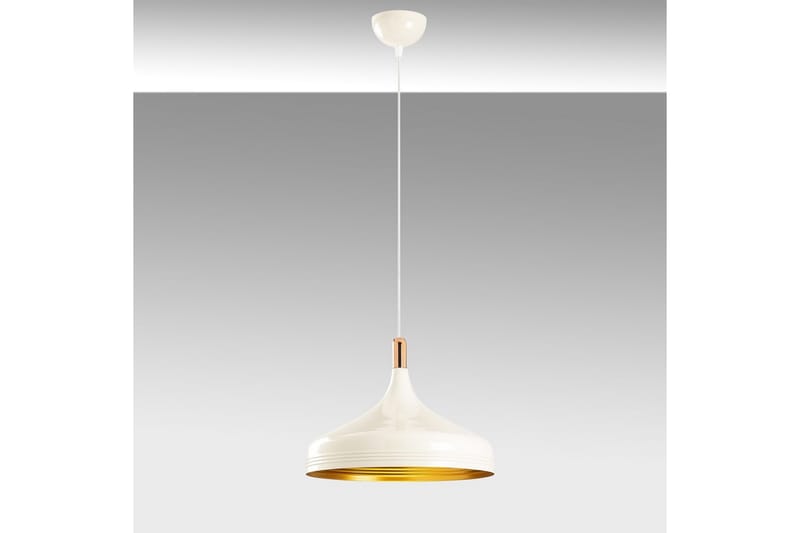 Lysekrone Rathour Steelix Hvit / Gull / Kobber - Gull/Kobber/Hvit - Belysning - Innendørsbelysning & Lamper - Soveromslampe