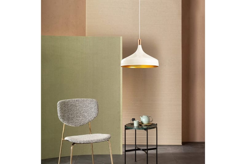 Lysekrone Rathour Steelix Hvit / Gull / Kobber - Gull/Kobber/Hvit - Belysning - Innendørsbelysning & Lamper - Kjøkkenlampe - Taklampe kjøkken