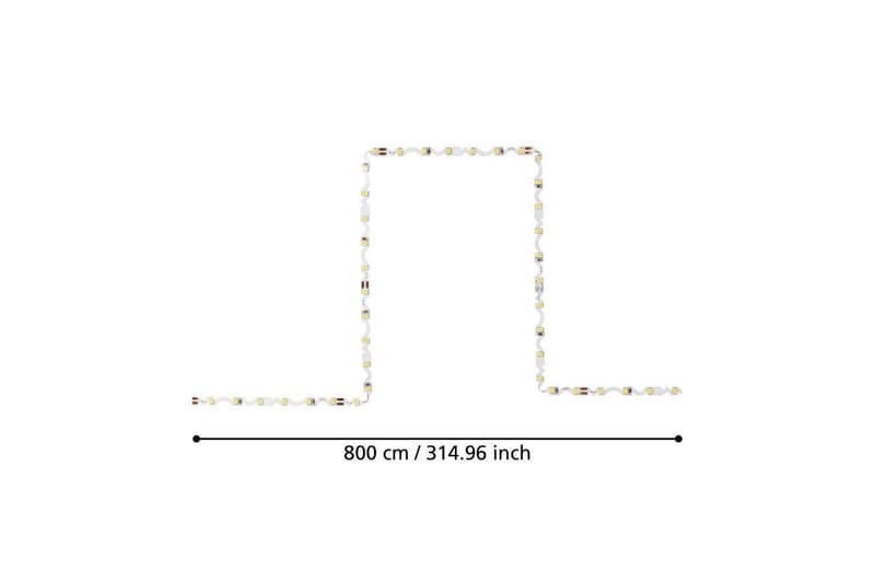 Lyslist Eglo Fleksibel 3000K 8 m - Belysning - Innendørsbelysning & Lamper - Dekorasjonsbelysning