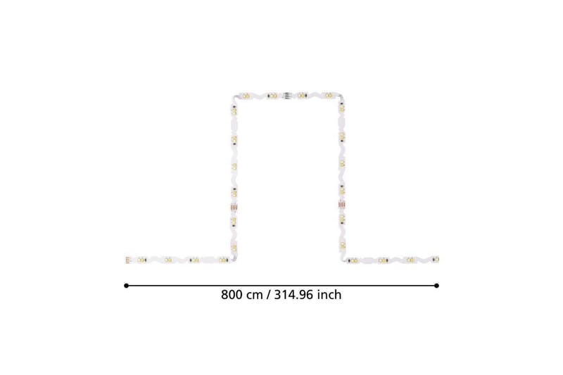 Lyslist Eglo Fleksibel CCT 8 m - 8 m - Belysning - Innendørsbelysning & Lamper - Dekorasjonsbelysning