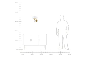 Maltiba Vegglampe E27 - Gull/Hvit - Belysning - Innendørsbelysning & Lamper - Nattlampe - Nattlampe vegg