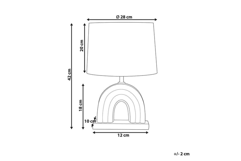 Natni Bordlampe 42 cm E27 - Flerfarget - Belysning - Innendørsbelysning & Lamper - Vinduslampe - Vinduslampe på fot