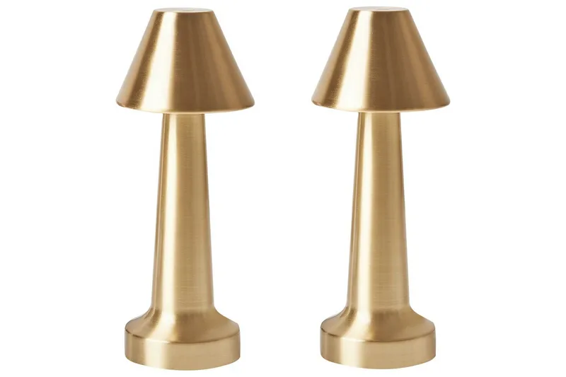 Adasi LED Bordlampe 2 stk 24 cm, Gull