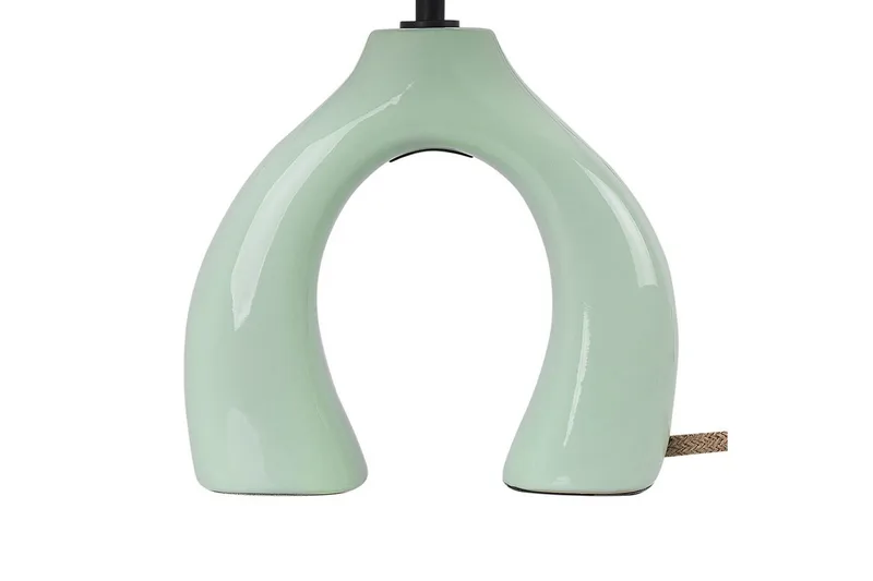 Avsaki Bordlampe 43 cm E27 - Lysegrønn/Hvit - Belysning - Innendørsbelysning & Lamper - Nattlampe - Nattlampe bord