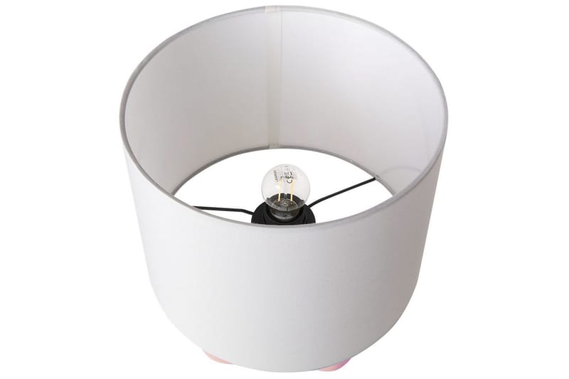Avsaki Bordlampe 43 cm E27 - Rosa/Hvit - Belysning - Innendørsbelysning & Lamper - Nattlampe - Nattlampe bord