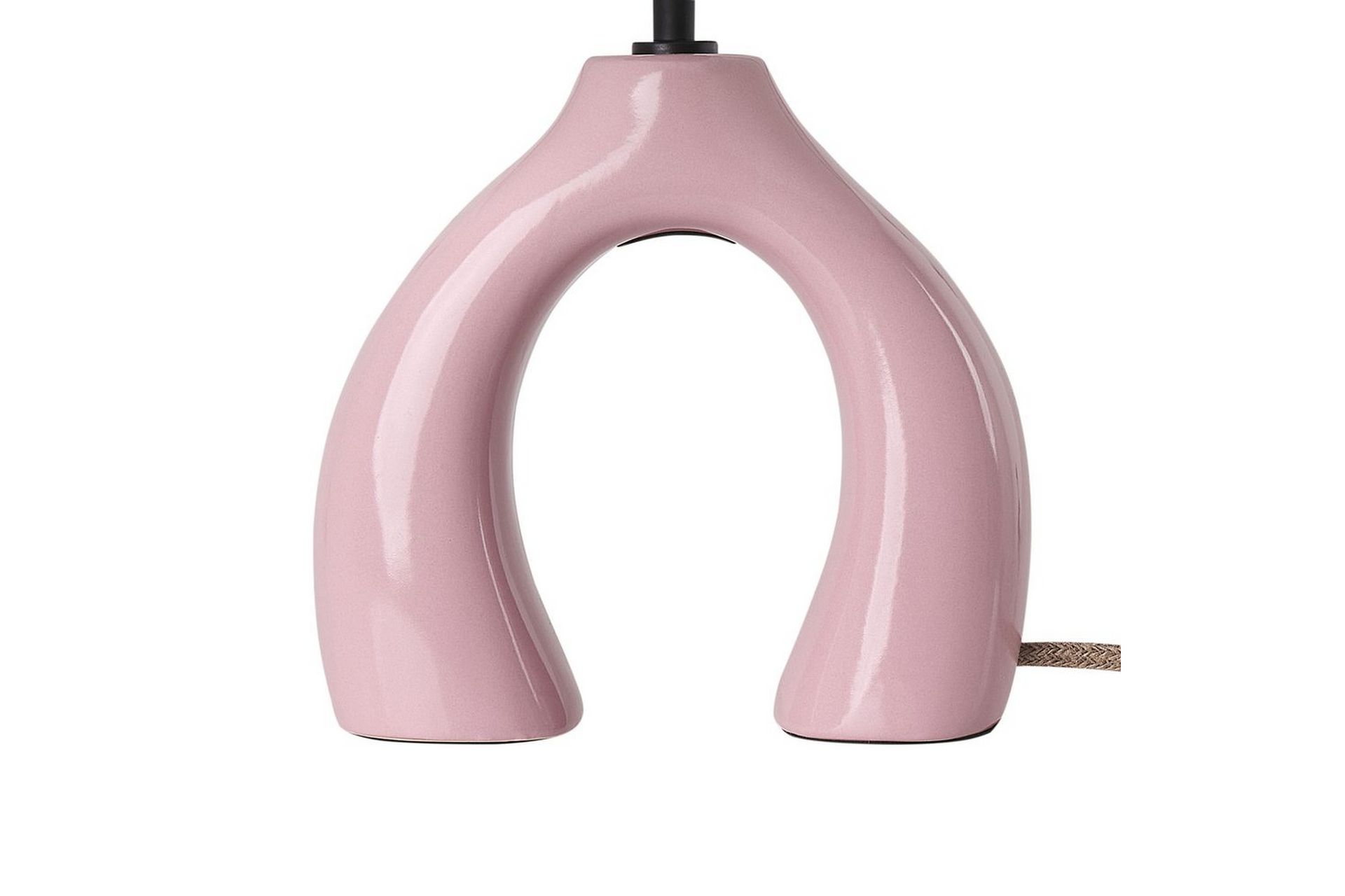 Avsaki Bordlampe 43 cm E27 - Rosa/Hvit - Belysning - Innendørsbelysning & Lamper - Nattlampe - Nattlampe bord