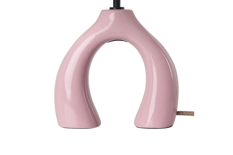 Avsaki Bordlampe 43 cm E27 - Rosa/Hvit - Belysning - Innendørsbelysning & Lamper - Nattlampe - Nattlampe bord