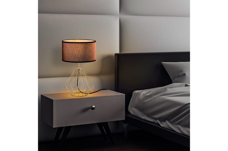 Bordlampe Almasi Damson / Gull - Damson / Gull - Belysning - Innendørsbelysning & Lamper - Nattlampe - Nattlampe bord