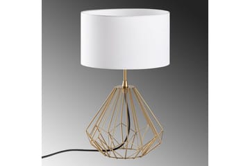Bordlampe Almasi Hvit / Gull - Hvit / Gull - Belysning - Innendørsbelysning & Lamper - Nattlampe - Nattlampe bord