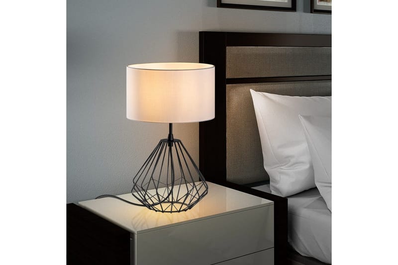 Bordlampe Almasi Hvit / Svart - Hvit / Svart - Belysning - Innendørsbelysning & Lamper - Nattlampe - Nattlampe bord