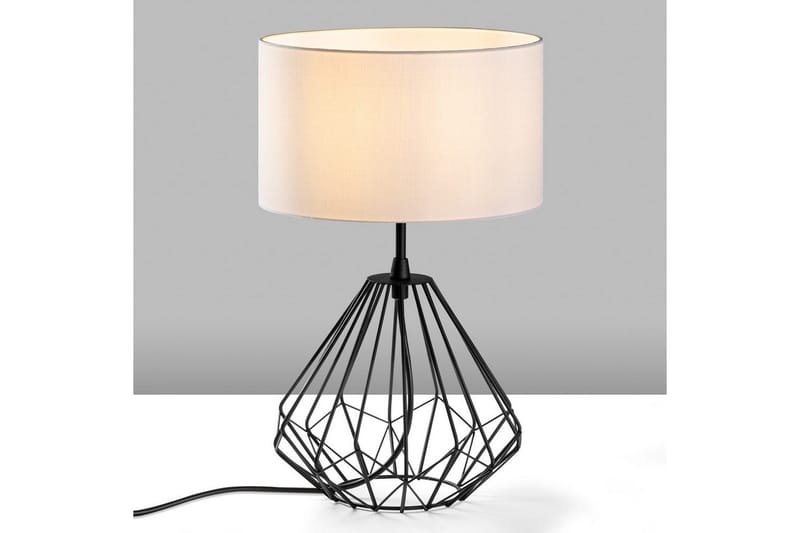 Bordlampe Almasi Hvit / Svart - Hvit / Svart - Belysning - Innendørsbelysning & Lamper - Nattlampe - Nattlampe bord