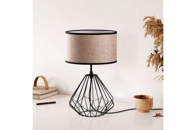 Bordlampe Almasi Mink / Svart - Mink / Svart - Belysning - Innendørsbelysning & Lamper - Nattlampe - Nattlampe bord