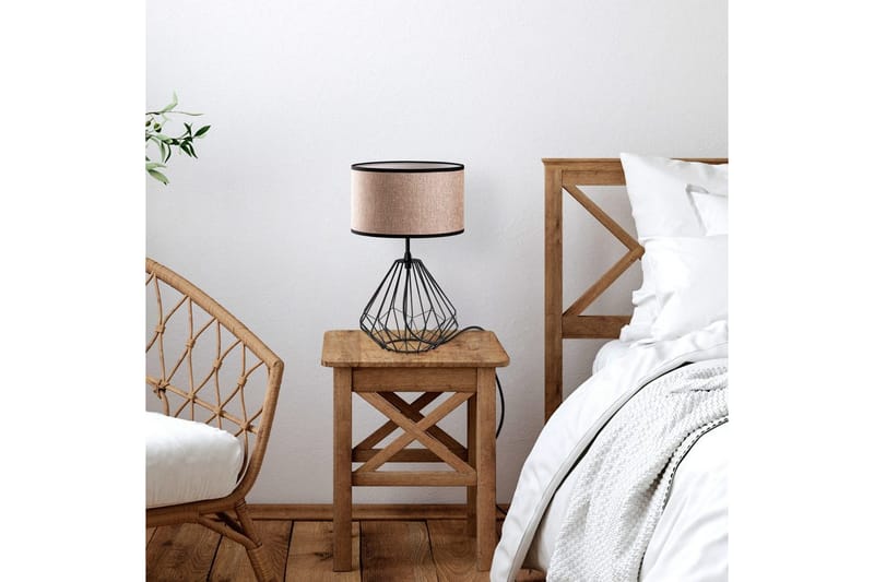 Bordlampe Almasi Mink / Svart - Mink / Svart - Belysning - Innendørsbelysning & Lamper - Nattlampe - Nattlampe bord