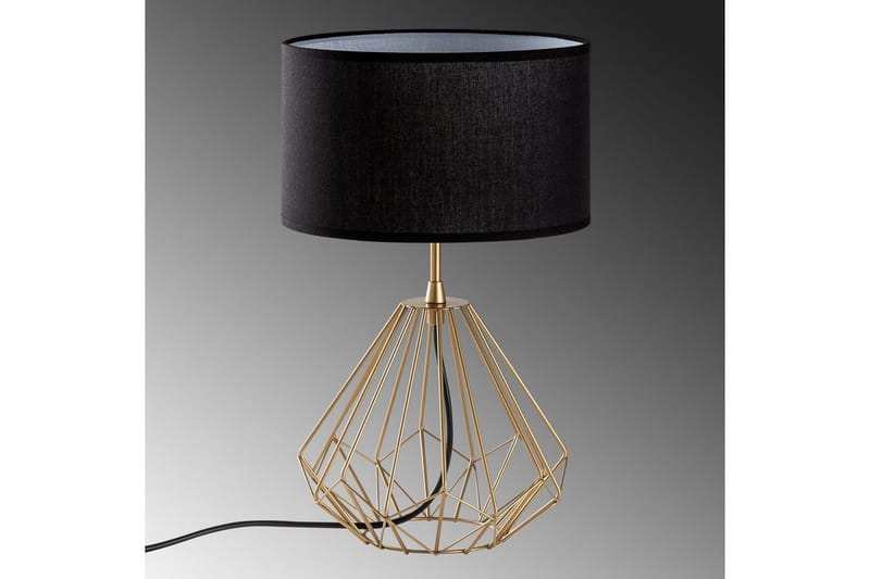 Bordlampe Almasi Svart / Gull - Svart / Gull - Belysning - Innendørsbelysning & Lamper - Nattlampe - Nattlampe bord