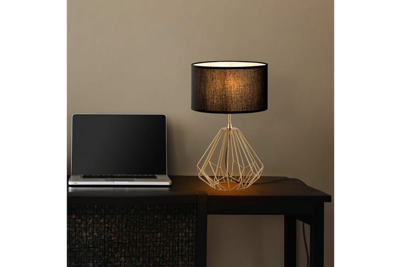 Bordlampe Almasi Svart / Gull - Svart / Gull - Belysning - Innendørsbelysning & Lamper - Nattlampe - Nattlampe bord