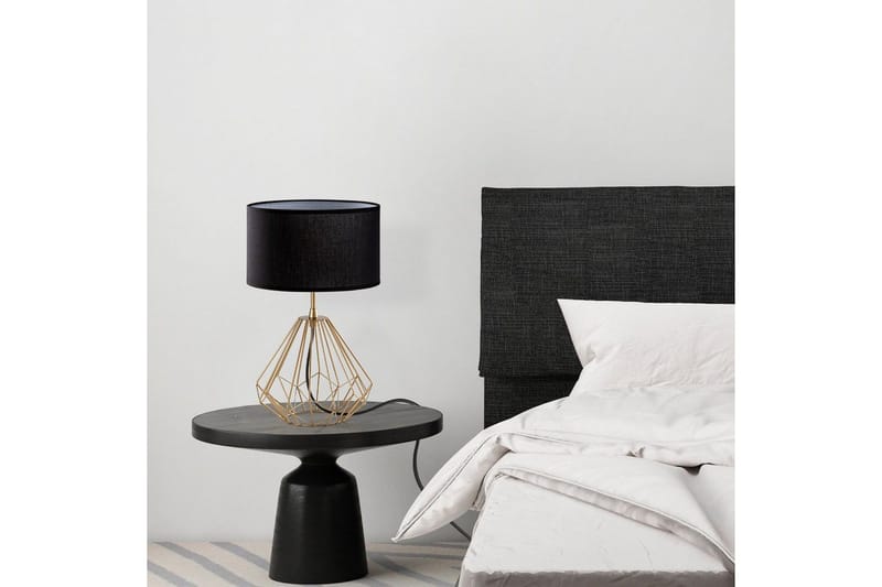 Bordlampe Almasi Svart / Gull - Svart / Gull - Belysning - Innendørsbelysning & Lamper - Nattlampe - Nattlampe bord