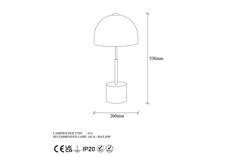 Bordlampe Blandet Kelorn Svart / Antikk - Svart - Belysning - Innendørsbelysning & Lamper - Nattlampe - Nattlampe bord