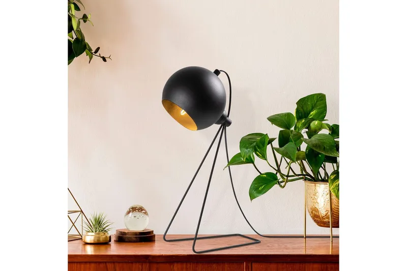 Bordlampe Blandet Svart / Gull - Svart / Gull - Belysning - Innendørsbelysning & Lamper - Nattlampe - Nattlampe bord