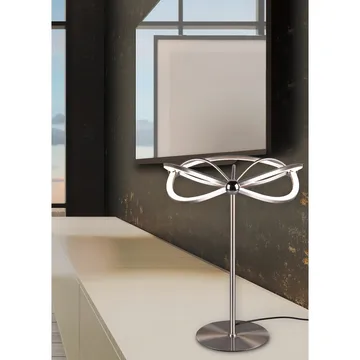 Bordlampe Charivari - Børstet stål - Belysning - Innendørsbelysning & Lamper - Nattlampe - Nattlampe bord