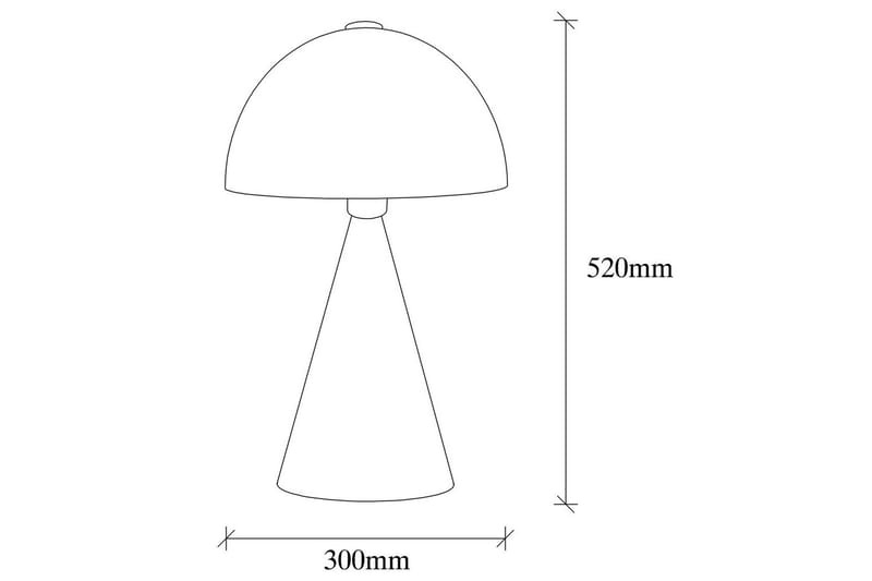 Bordlampe Chichela Hvit - Hvit - Belysning - Innendørsbelysning & Lamper - Nattlampe - Nattlampe bord