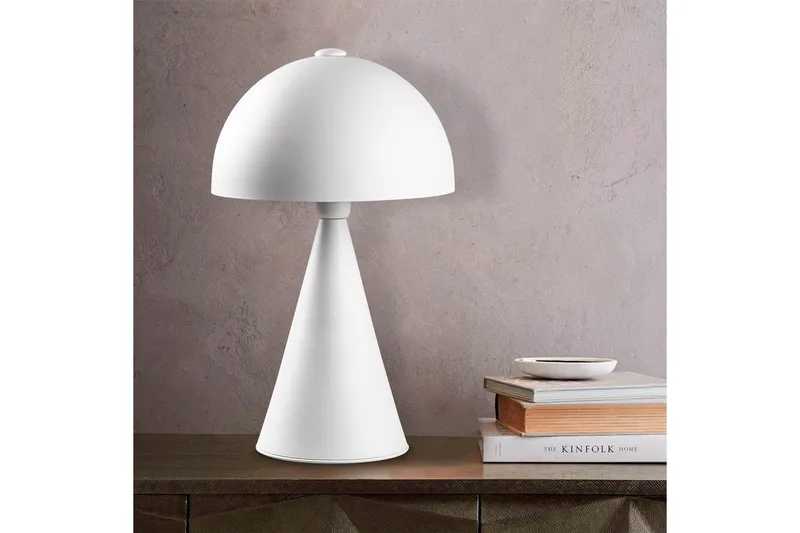 Bordlampe Chichela Hvit - Hvit - Belysning - Innendørsbelysning & Lamper - Nattlampe - Nattlampe bord