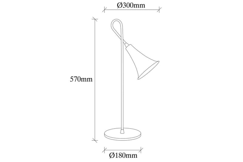 Bordlampe Dorougradia Gull - Gull - Belysning - Innendørsbelysning & Lamper - Nattlampe - Nattlampe bord