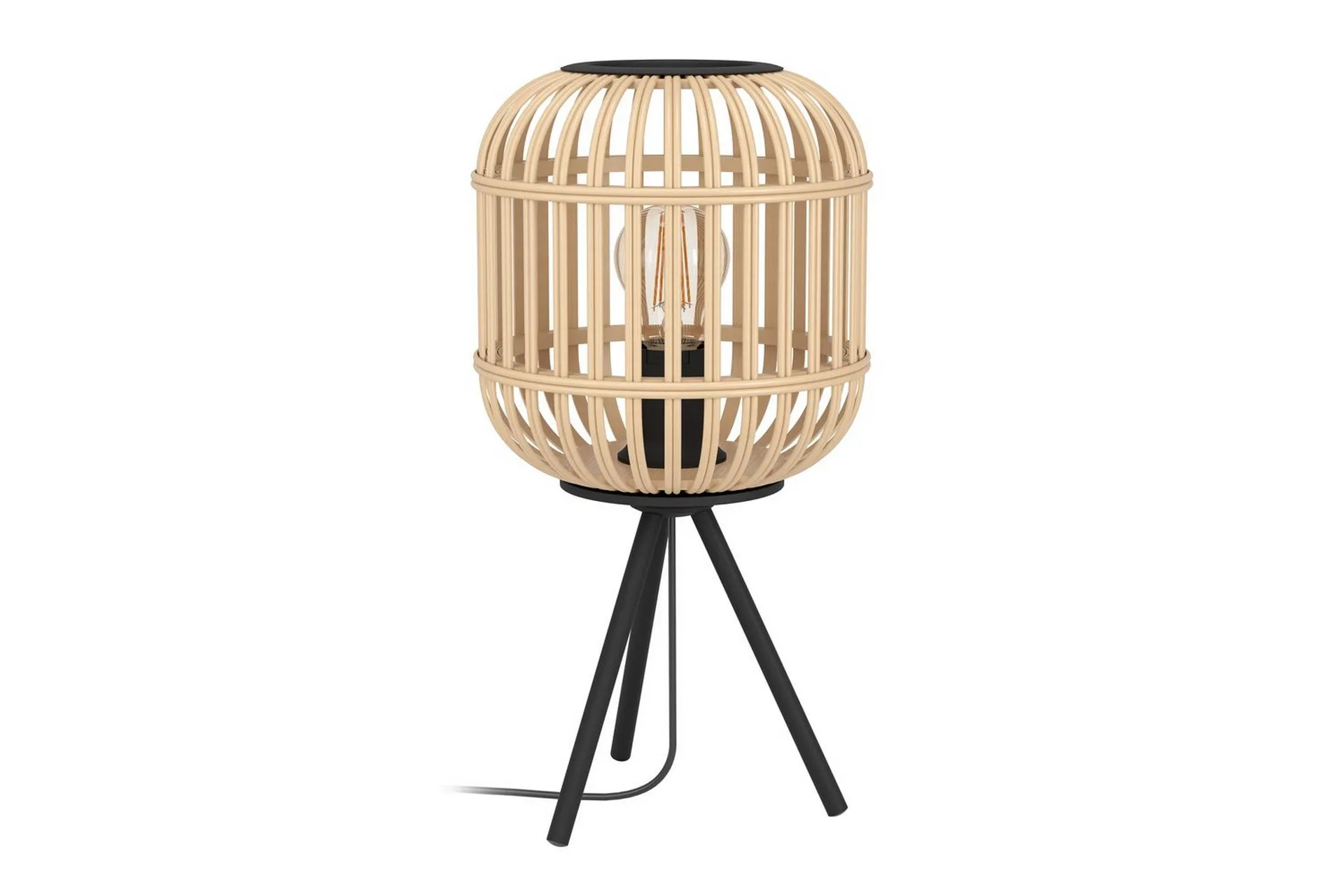 Bordlampe Eglo Bordesley - Svart/Brun