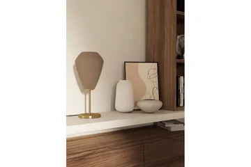 Bordlampe Eglo Caprarola - Messing/Beige - Belysning - Innendørsbelysning & Lamper - Nattlampe - Nattlampe bord