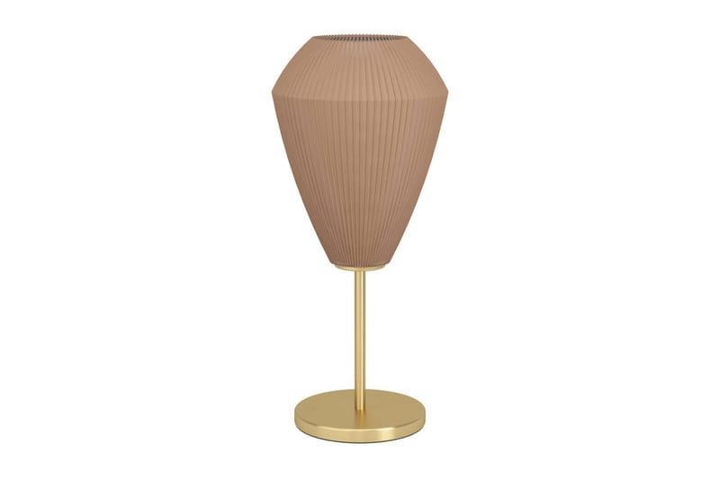 Bordlampe Eglo Caprarola - Messing/Beige - Belysning - Innendørsbelysning & Lamper - Nattlampe - Nattlampe bord
