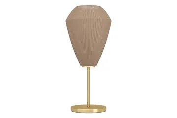 Bordlampe Eglo Caprarola - Messing/Beige - Belysning - Innendørsbelysning & Lamper - Nattlampe - Nattlampe bord