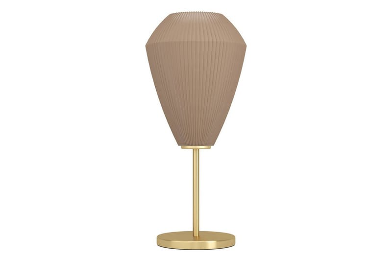 Bordlampe Eglo Caprarola - Messing/Beige - Belysning - Innendørsbelysning & Lamper - Nattlampe - Nattlampe bord