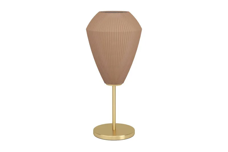 Bordlampe Eglo Caprarola, Messing/Beige
