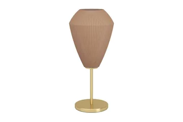 Bordlampe Eglo Caprarola - Messing/Beige - Belysning - Innendørsbelysning & Lamper - Nattlampe - Nattlampe bord