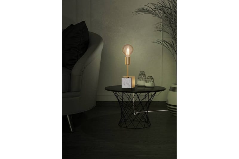 Bordlampe Eglo Carmita Hvit/Grå - Hvit/Grå - Belysning - Innendørsbelysning & Lamper - Nattlampe - Nattlampe bord