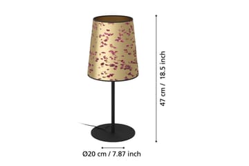 Bordlampe Eglo Castuera Gull med Roseblad - Belysning - Innendørsbelysning & Lamper - Nattlampe - Nattlampe bord