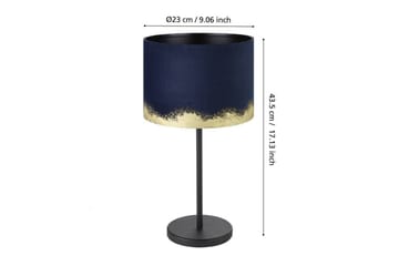 Bordlampe Eglo Casuarita Blå/Gull - Belysning - Innendørsbelysning & Lamper - Nattlampe - Nattlampe bord