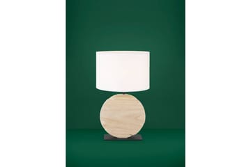 Bordlampe Eglo Contessore Rundt Vit/Tre - Belysning - Innendørsbelysning & Lamper - Nattlampe - Nattlampe bord