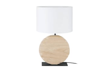 Bordlampe Eglo Contessore Rundt Vit/Tre - Belysning - Innendørsbelysning & Lamper - Nattlampe - Nattlampe bord