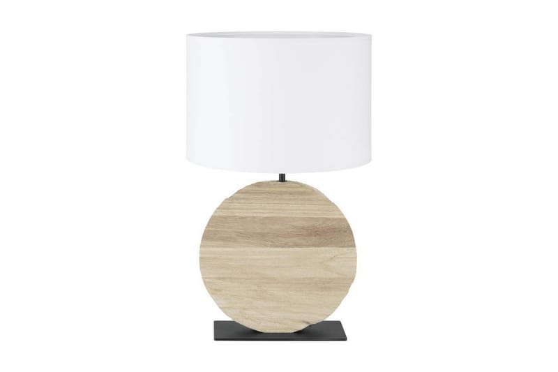 Bordlampe Eglo Contessore Rundt Vit/Tre - Belysning - Innendørsbelysning & Lamper - Nattlampe - Nattlampe bord