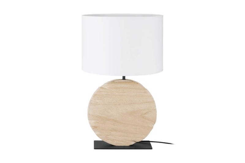 Bordlampe Eglo Contessore Rundt Vit/Tre - Belysning - Innendørsbelysning & Lamper - Nattlampe - Nattlampe bord