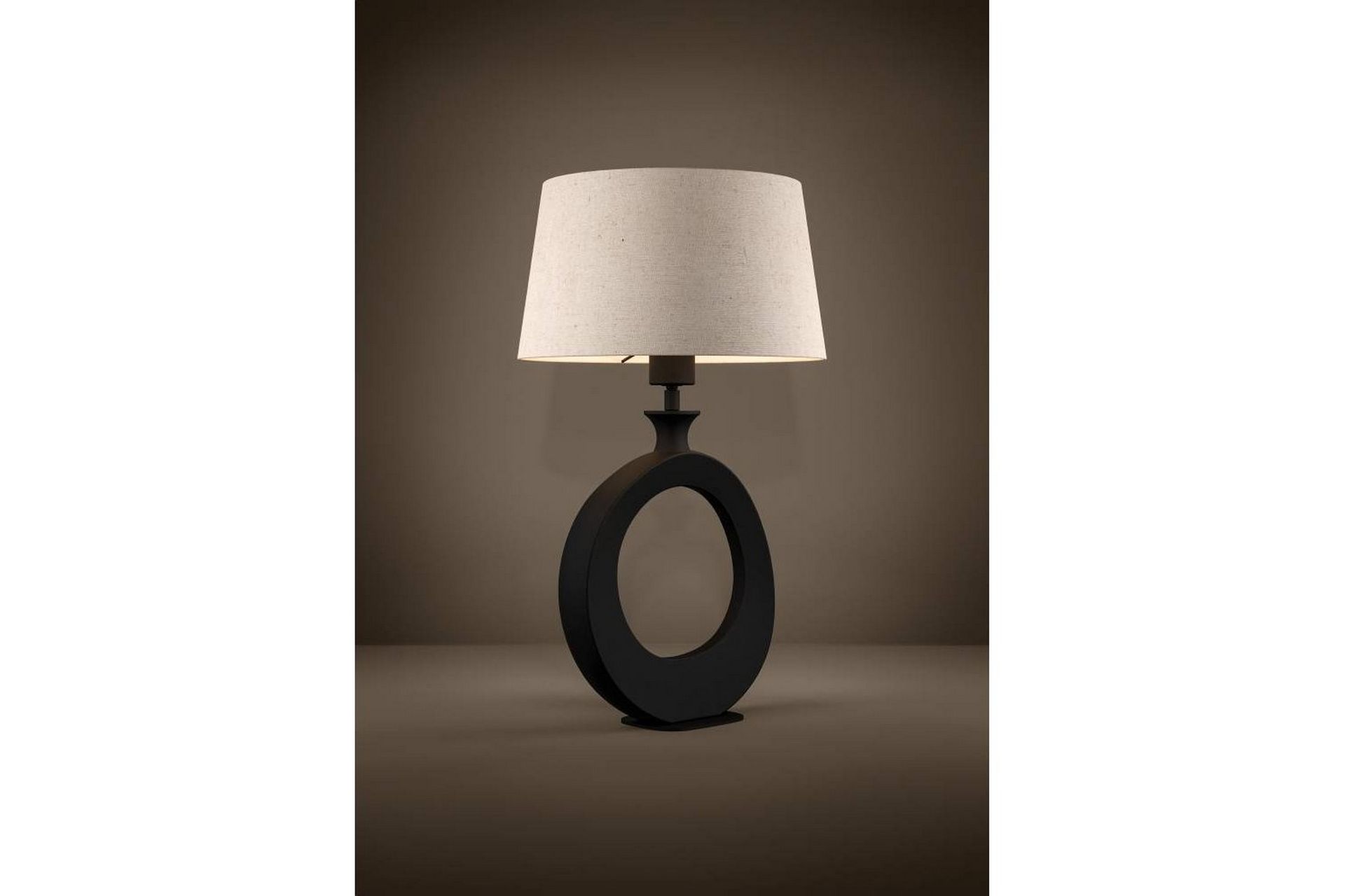 Bordlampe Eglo Diezma Svart/Natur 52 cm - 52 cm - Belysning - Innendørsbelysning & Lamper - Nattlampe - Nattlampe bord