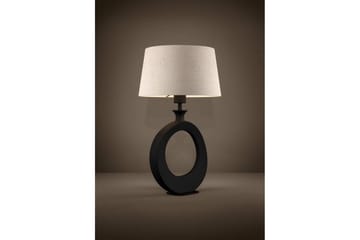 Bordlampe Eglo Diezma Svart/Natur 52 cm - 52 cm - Belysning - Innendørsbelysning & Lamper - Nattlampe - Nattlampe bord