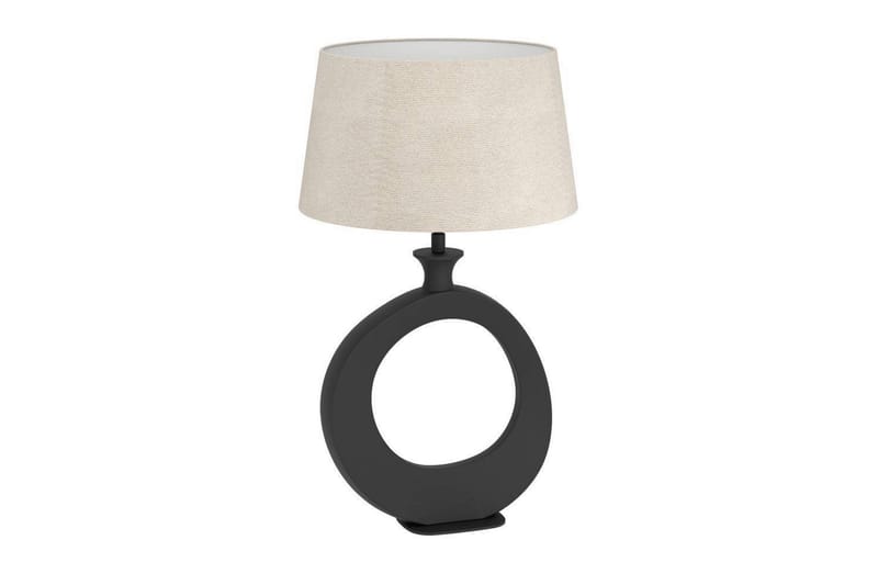 Bordlampe Eglo Diezma Svart/Natur 52 cm - 52 cm - Belysning - Innendørsbelysning & Lamper - Nattlampe - Nattlampe bord