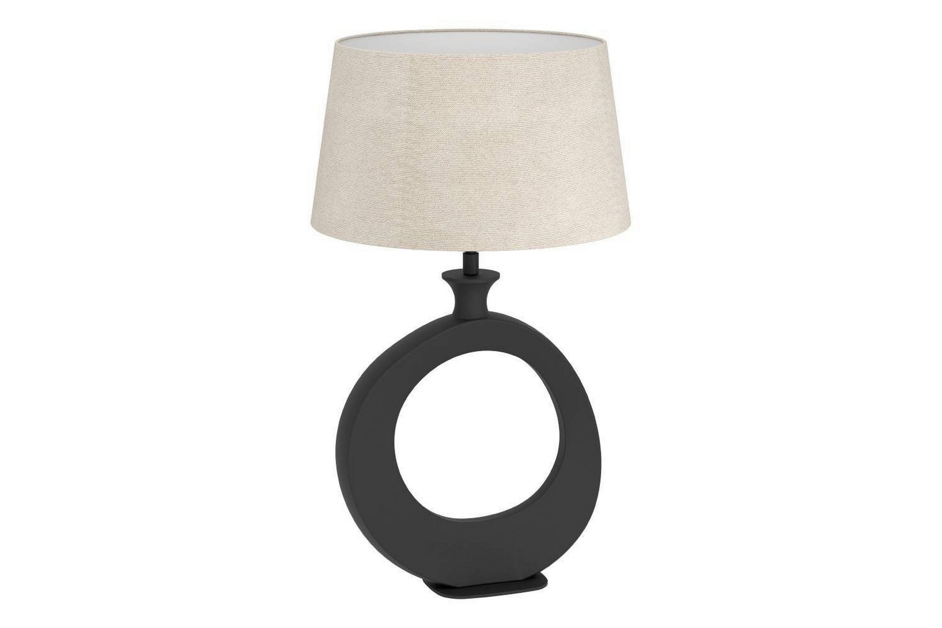 Bordlampe Eglo Diezma Svart/Natur 52 cm - 52 cm - Belysning - Innendørsbelysning & Lamper - Nattlampe - Nattlampe bord